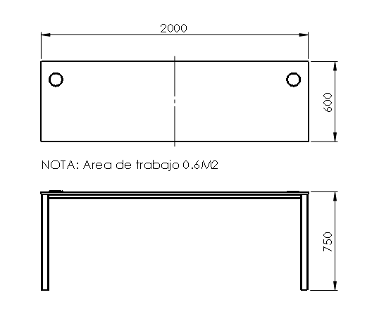 Mesa de trabajo, 4 puestos – Lynch Ds